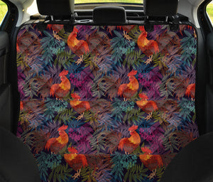 Rooster And Rowan Pattern Print Pet Car Back Seat Cover