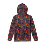 Rooster And Rowan Pattern Print Pullover Hoodie