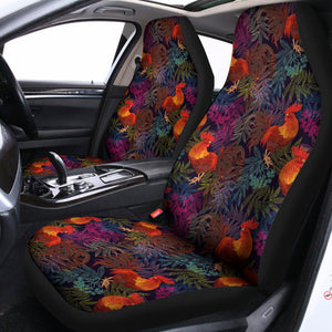 Rooster And Rowan Pattern Print Universal Fit Car Seat Covers