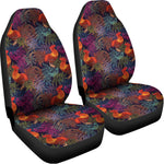 Rooster And Rowan Pattern Print Universal Fit Car Seat Covers