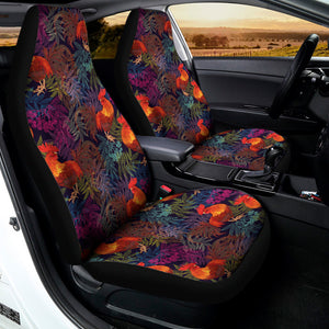 Rooster And Rowan Pattern Print Universal Fit Car Seat Covers