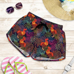 Rooster And Rowan Pattern Print Women's Shorts