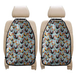 Rooster And Snowflake Pattern Print Car Seat Organizers