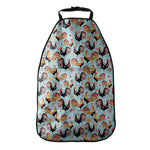 Rooster And Snowflake Pattern Print Car Seat Organizers