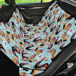 Rooster And Snowflake Pattern Print Pet Car Back Seat Cover