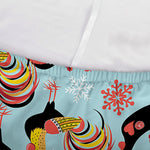 Rooster And Snowflake Pattern Print Sofa Cover