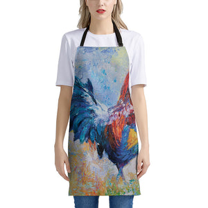 Rooster Painting Print Apron