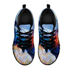 Rooster Painting Print Black Sneakers