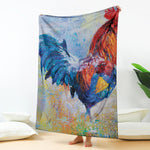 Rooster Painting Print Blanket