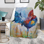 Rooster Painting Print Blanket