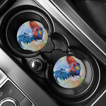 Rooster Painting Print Car Coasters