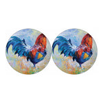 Rooster Painting Print Car Coasters