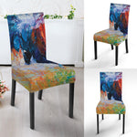 Rooster Painting Print Dining Chair Slipcover