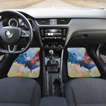 Rooster Painting Print Front and Back Car Floor Mats