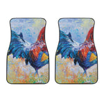 Rooster Painting Print Front Car Floor Mats