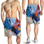 Rooster Painting Print Men's Shorts