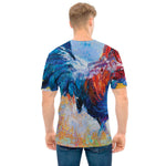 Rooster Painting Print Men's T-Shirt