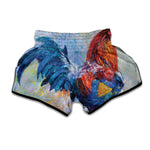 Rooster Painting Print Muay Thai Boxing Shorts