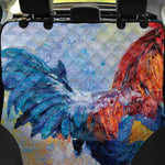 Rooster Painting Print Pet Car Back Seat Cover