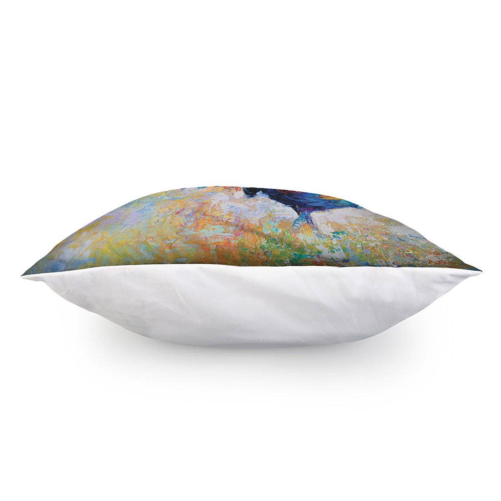 Rooster Painting Print Pillow Cover