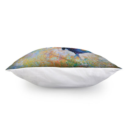 Rooster Painting Print Pillow Cover