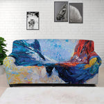 Rooster Painting Print Sofa Cover