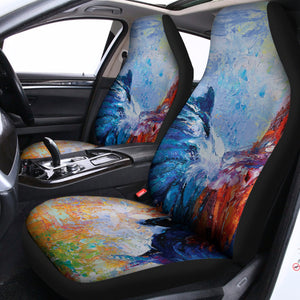 Rooster Painting Print Universal Fit Car Seat Covers