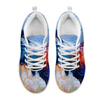 Rooster Painting Print White Sneakers