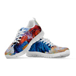 Rooster Painting Print White Sneakers