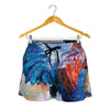 Rooster Painting Print Women's Shorts