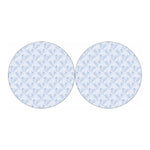 Rooster Plaid Pattern Print Car Coasters