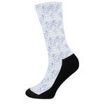 Rooster Plaid Pattern Print Crew Socks