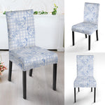 Rooster Plaid Pattern Print Dining Chair Slipcover