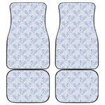 Rooster Plaid Pattern Print Front and Back Car Floor Mats