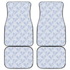 Rooster Plaid Pattern Print Front and Back Car Floor Mats