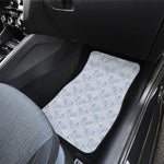 Rooster Plaid Pattern Print Front and Back Car Floor Mats