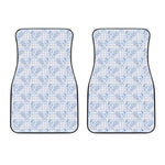 Rooster Plaid Pattern Print Front Car Floor Mats