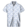 Rooster Plaid Pattern Print Men's Short Sleeve Shirt