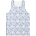 Rooster Plaid Pattern Print Men's Tank Top