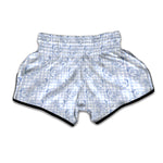 Rooster Plaid Pattern Print Muay Thai Boxing Shorts