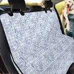 Rooster Plaid Pattern Print Pet Car Back Seat Cover