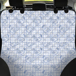 Rooster Plaid Pattern Print Pet Car Back Seat Cover