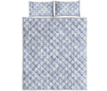 Rooster Plaid Pattern Print Quilt Bed Set