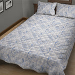 Rooster Plaid Pattern Print Quilt Bed Set