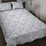 Rooster Plaid Pattern Print Quilt Bed Set