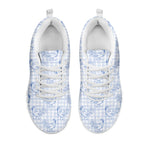 Rooster Plaid Pattern Print White Sneakers