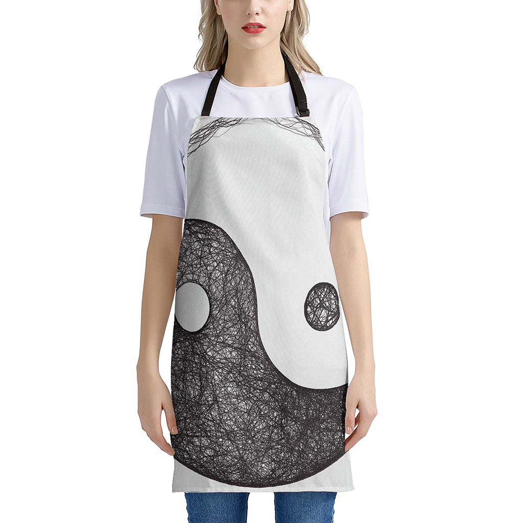 Roots Yin Yang Print Apron