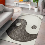 Roots Yin Yang Print Area Rug