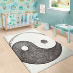 Roots Yin Yang Print Area Rug