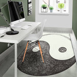 Roots Yin Yang Print Area Rug